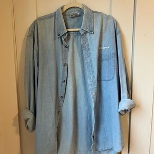Light Blue Denim Oversized Shirt